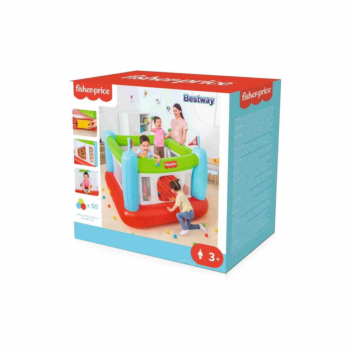 Parque Insuflável com Bomba Integrada Bouncesational Fisher-Price™ - Image 9