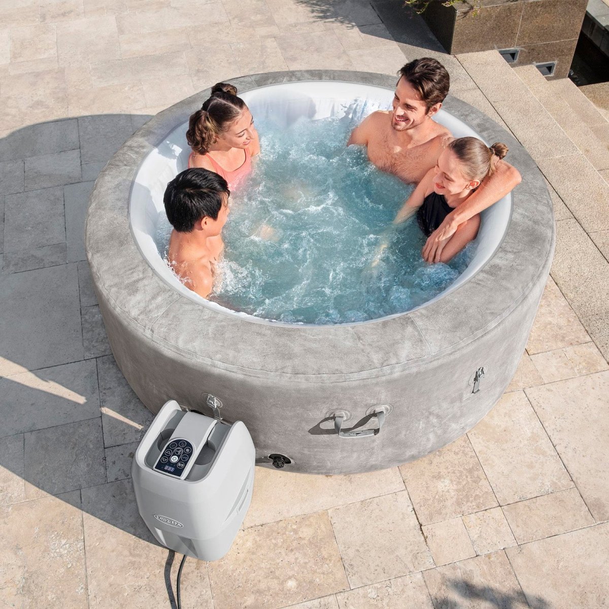 Spa de Hidromassagem Insuflável Lay-Z-Spa® Zurich AirJet™ com Cobertura EnergySense™ 2-4 Pessoas - Image 4