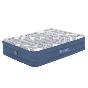 Colchão de ar duplo tamanho Queen 2,03×1,52×46 cm com bomba de ar integrada Bestway Tritech