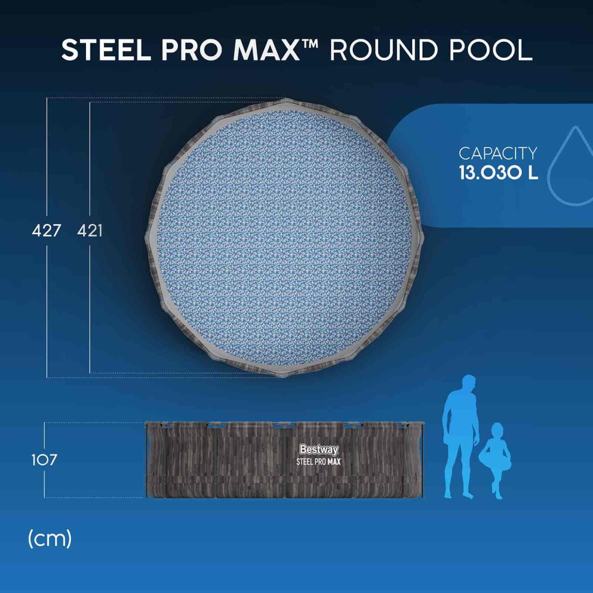 Piscina desmontável redonda Steel Pro MAX 4,27 m x 1,07 m - Image 5