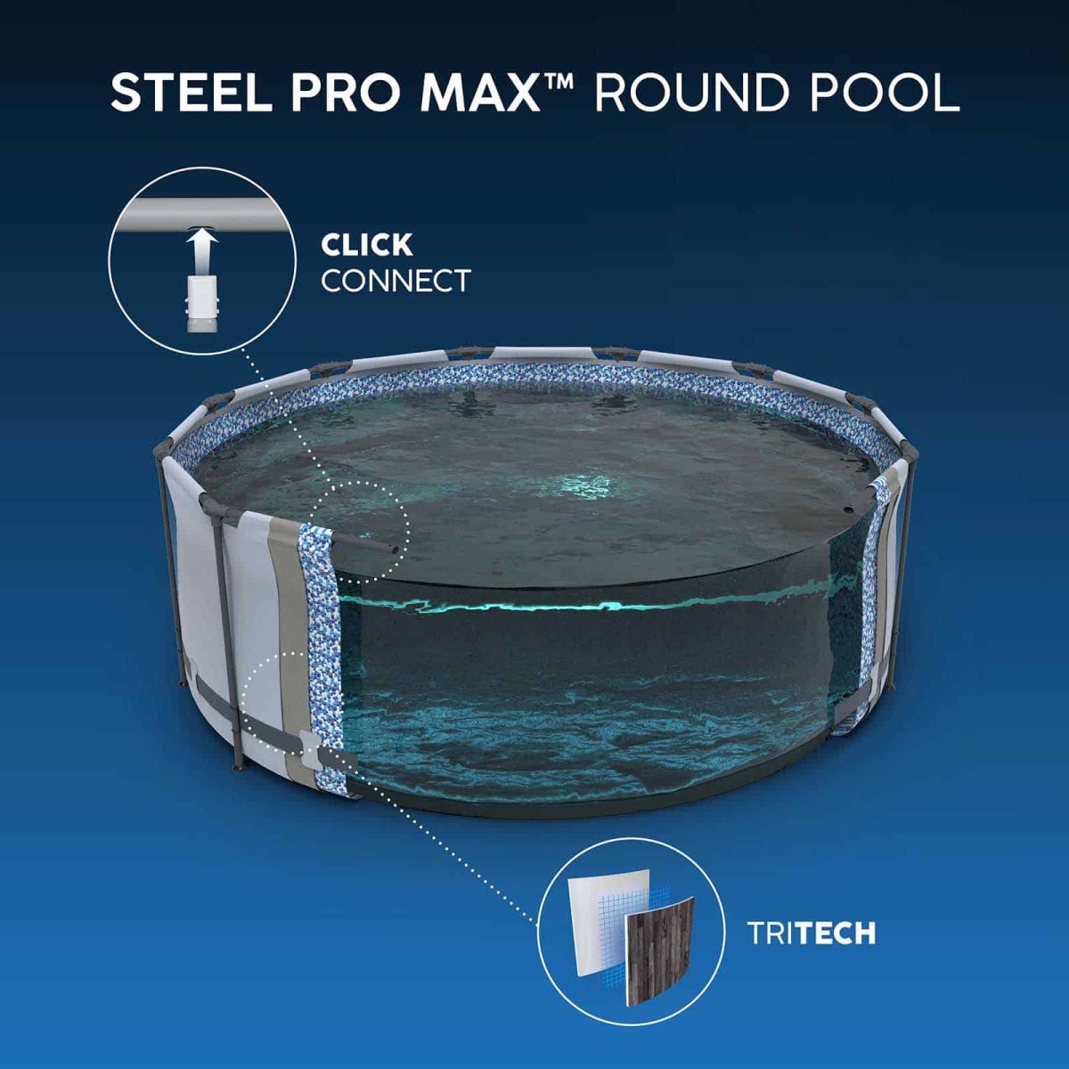 Piscina desmontável redonda Steel Pro MAX 4,27 m x 1,07 m - Image 7