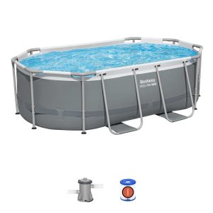 Piscina desmontável oval Bestway Steel Pro MAX 3,05m x 2,00m x 84cm