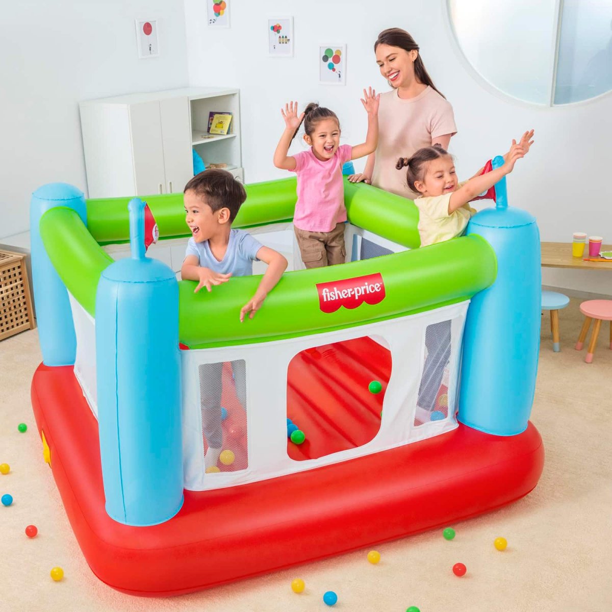 Parque Insuflável com Bomba Integrada Bouncesational Fisher-Price™ - Image 7
