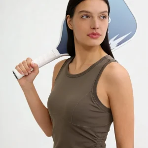 Side Ruched Sports Tank Top