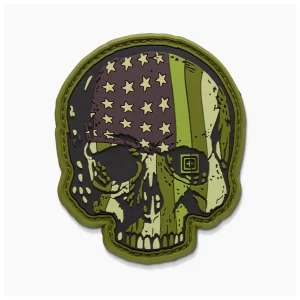 PATCH PATRIOT SKULL