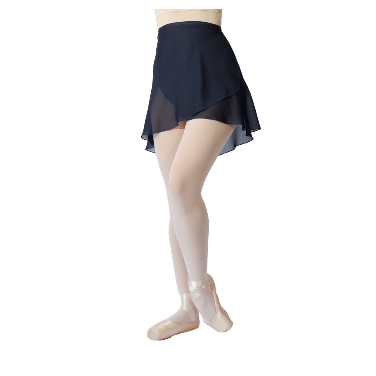 LL 2107 – SAIA TRANSPASSADA DE BICO CREPE AZUL MARINHO - Image 2