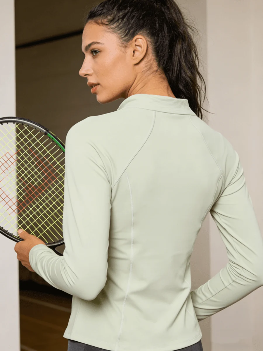 Half Zipper Yoga Top UPF 50+ - Image 3