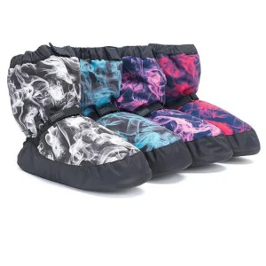 Botas de aquecimento com estampa de designer