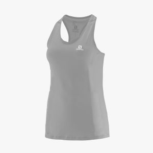 Camiseta Salomon Comet REG FEM CINZA