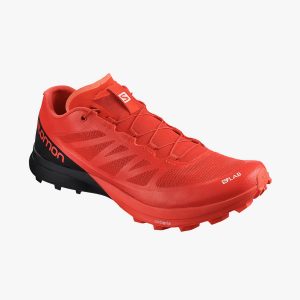 Tenis Salomon S/Lab Sense 7 SG VERMELHO/PRETO