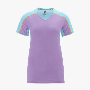 Camiseta Salomon Trail Runner FEM AZUL/LILAS