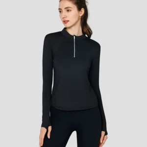 Slim Fit Yoga Quarter Zip Top UPF 50+